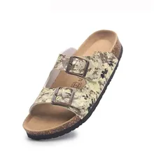  New Fashion Summer Men Women Platform Cork Slipper Unisex Lovers Casual Sandals Outdoor Double buckle Mixed Color Beach Slides 