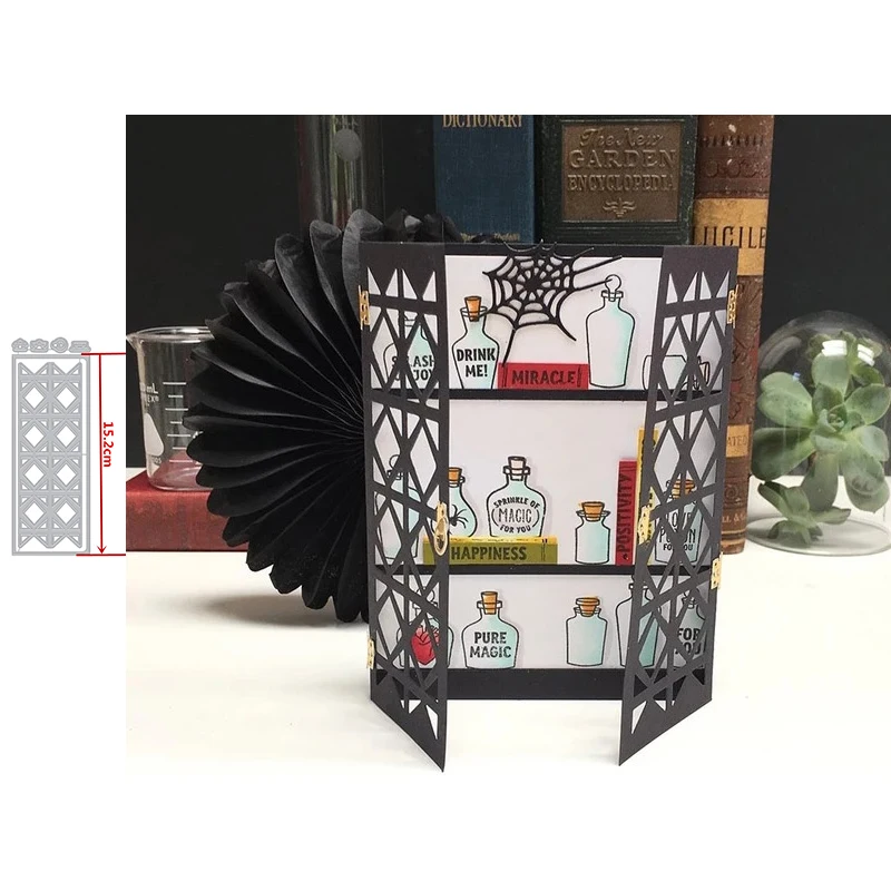 

Hollow Diamond Shape Decorative Border Metal Cutting Dies Scrapbooking Album Paper DIY Cards Crafts New 2019