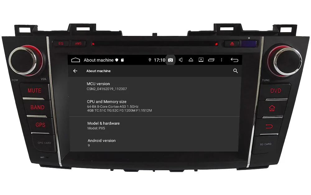 Perfect Klyde IPS 4G WIFI Android 9.0 Octa Core 4GB RAM 64GB ROM BT DSP Car DVD Multimedia Player Stereo For Mazda 5 Premacy 2009-2013 8