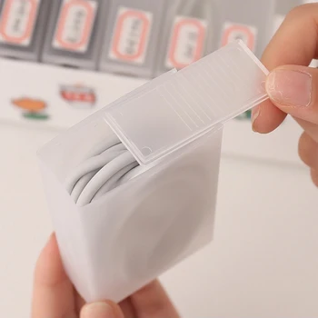 인스 와이어 스토리지 박스, 데이터 라인 케이블 오거나이저 박스, 슬라이드 오픈 USB 라인 케이블 홀더 케이스, 서랍 오거나이저 컨테이너, 10 개, 5 개, 2 개