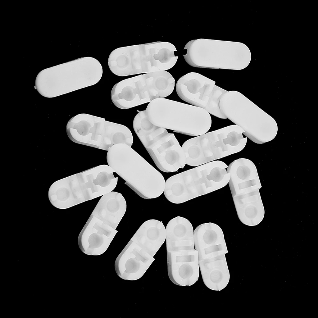 20pcs 20x8x5mm Plastic Vertical Roller/Roman Blind Chain Connector Joiner Clips