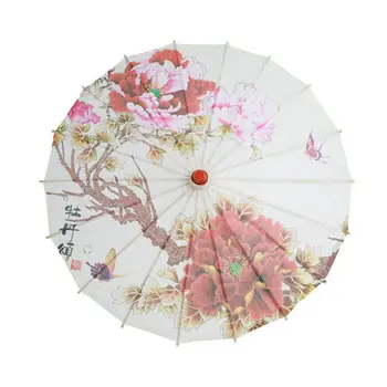 

Chinese Style Oil Paper Umbrella Silk Women Blossoms Silk Ancient Dance Decorative Home Art Decor