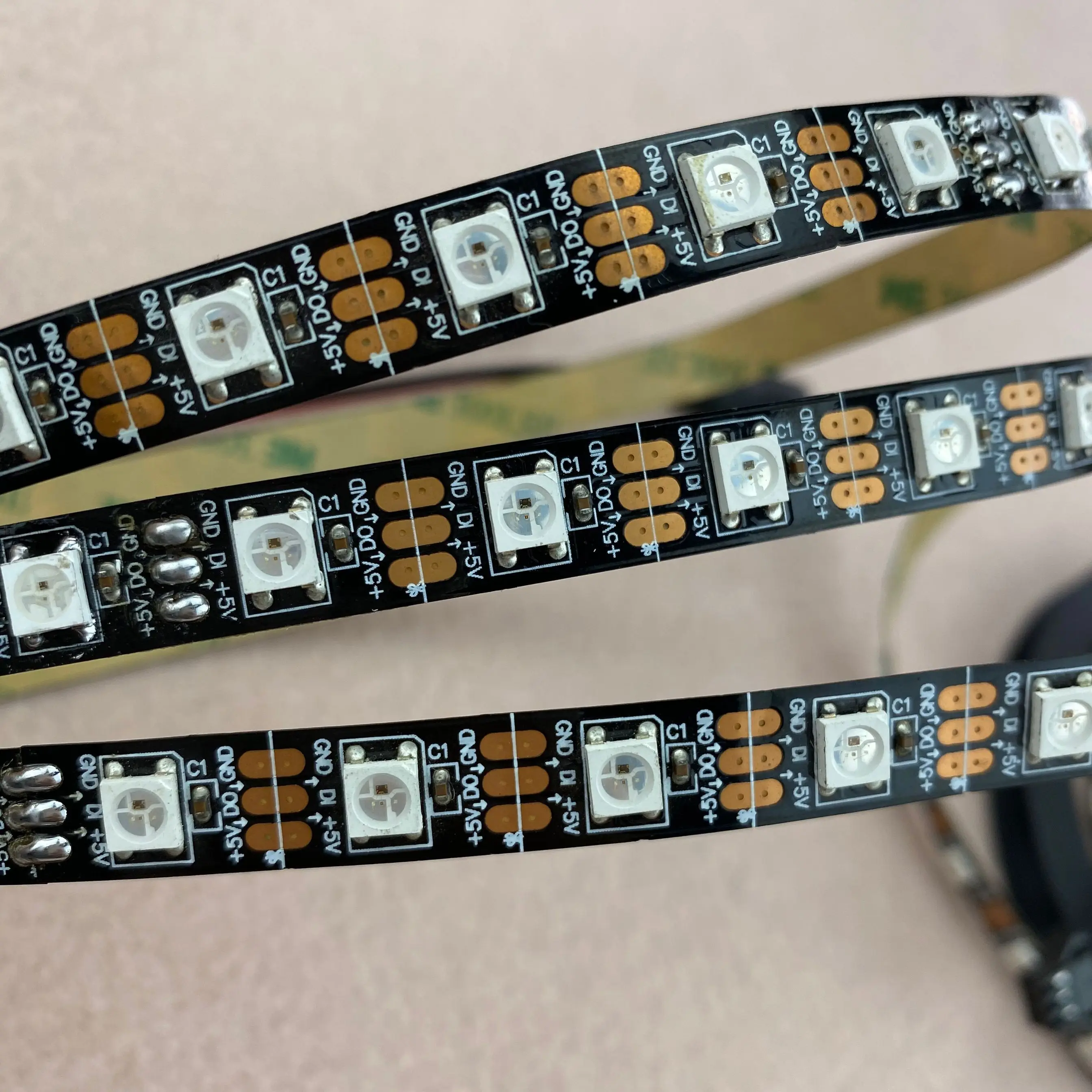 4m DC5V WS2812B BLACK PCB led pixel srip не водонепроницаемый 60 шт. WS2812B/M с пикселями|pcb breadboard|led