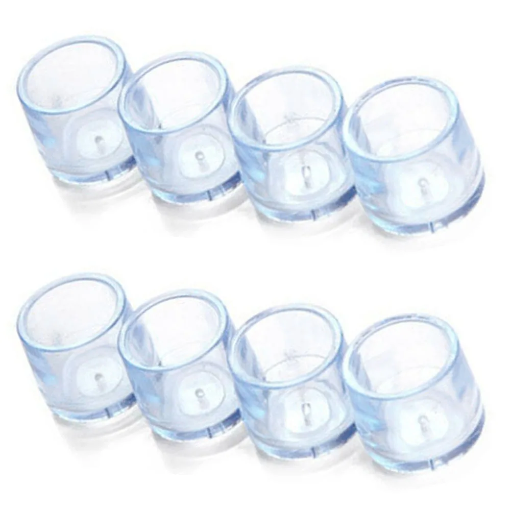 

8pcs Mini Home Rubber Durable Wear Resistant Protector Transparent Anti-scratch Non-Slip Accessories Table Leg Cover