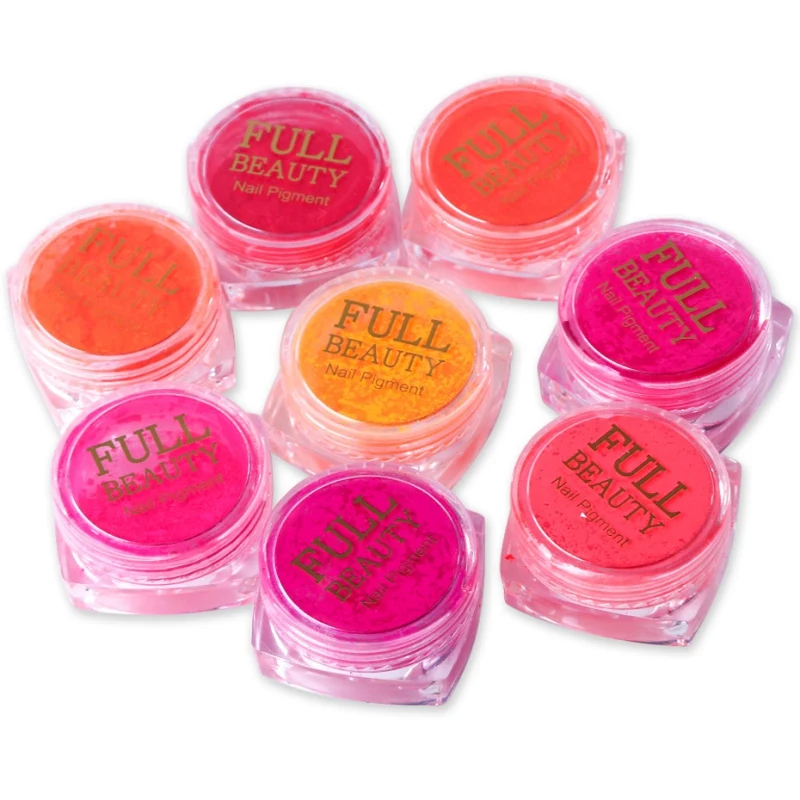 Nail Art Glitter Powder Fluorescent Film Nail Powder Long Lasting Matte Nail Powder Accessories