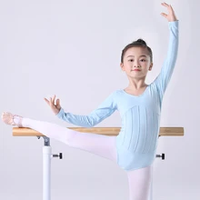 Ballet Training Leotard For Children Girls Long sleeves Artistic Gymnastics Bodysuit Kids Danc Stage Costume Ballet Dancewear