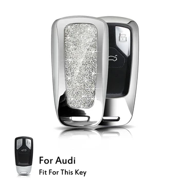 

Key House Car Key Case Auto Key Protection For Audi 2016 2017 A4 A4L Allroad B9 Q5 Q7 TT TTS 8S 4m Car Holder Shell Car-Styling