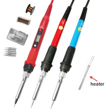 60 Вт/80 Вт Электрический паяльник с регулируемой температурой, 220 В, 110 В, ЖК-цифровой дисплей, сварочный паяльник, паяльная станция, инструменты