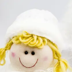 Настольная детская кукла с узором портативная Мягкая кукла Рождественское украшение Милая домашняя плюшевая игрушка снеговик мультфильм
