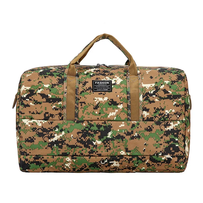

2019 new minimalist fashion camouflage travel bag folding sports bag shoulder portable multi-purpose yoga backpack