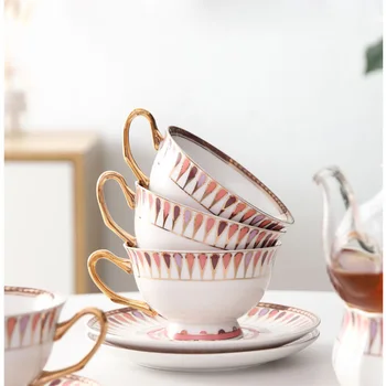

European-style Ceramic Coffee Cup Set Luxury High-end Afternoon Tea Tea Set English Coffee Milk Cupsaucer Gift Box Business Gift