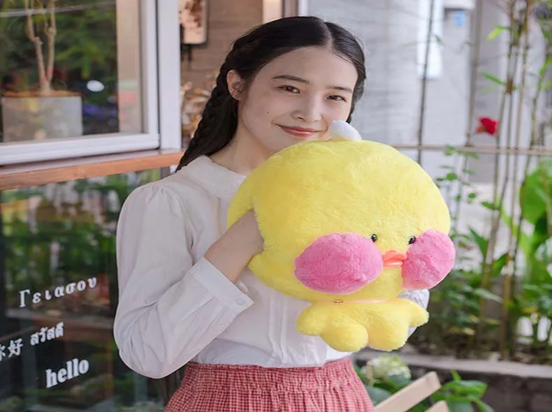 1 шт. милые плюшевые игрушки LaLafanfan кафе утка мультфильм Kawaii Утка Мягкая кукла животные куклы детские игрушки подарок на день рождения грелка для рук