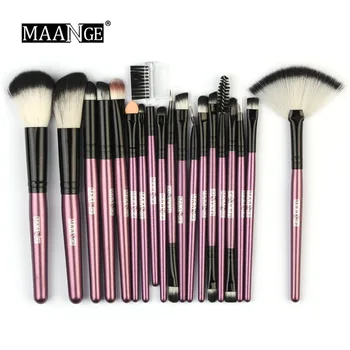 

Cross-border hot sale MAANGE 18 makeup brushes set fan eye brush makeup tool 11.11 makeup eyeshadow brush set