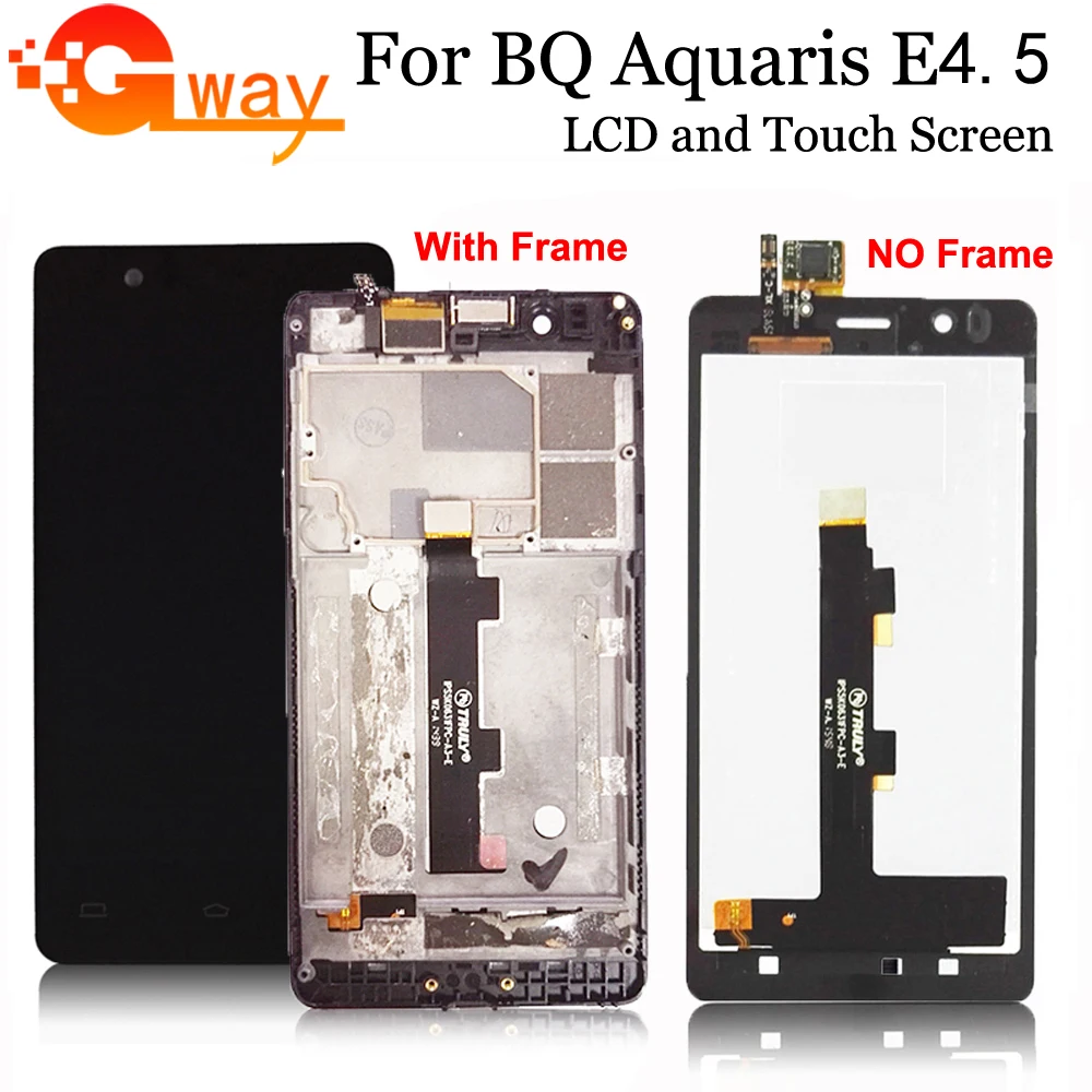 FSTGWAY For BQ Aquaris E4.5 LCD Display +Touch Screen Assembly Digitizer With Frame+Free Tools | Мобильные телефоны и