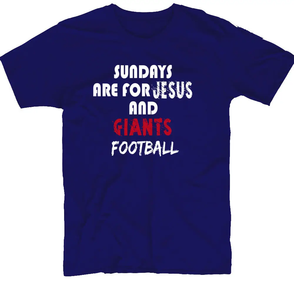 Футболка с надписью New York Giants Sundays Jesus football футболка Fan Inspired забавные Мужские