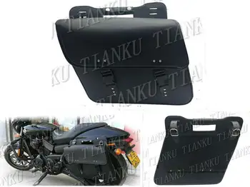 

Universal PU Leather Saddle Bag Left Side Bag For Honda Shadow Spirit Sabre Aero ACE Steed VLX 400 600 1100 DLX VTX1300 1800
