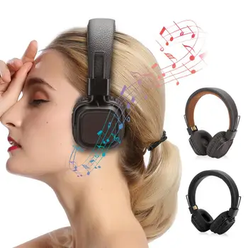 

On-Ear Headphones, Wired Portable Soft Headphones, High Quality Durable Wired Foldable Music Headphones
