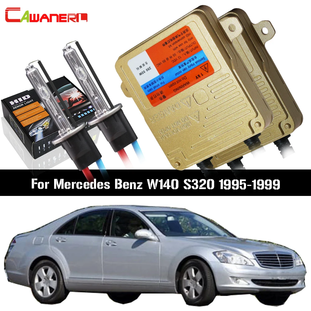 Cawanerl 55Вт HID Xenon Kit (набор для Mercedes Benz W140 S320 1995-1999 авто не ошибка балласт лампы AC