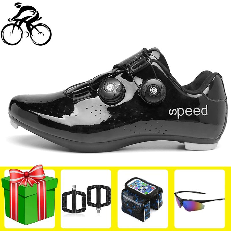 

Non-Locking Road Cycling Shoes Men Sneakers Women Ultralight Breathable Wear Non-Slip Professional Sports Bicycle Racing Shoes