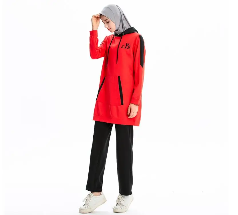 Для женщин спортивный костюм мусульманские Agasalho Survetement Femme Moletom Infantil Menino женское Inverno стеганое худи пуловер Спортивная одежда костюм Deporte