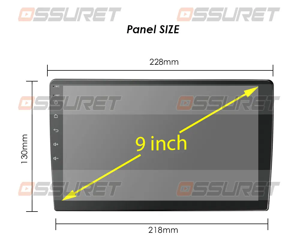 9/10.1 дюймовый Android 10 GPS навигация Авторадио мультимедийный DVD плеер Bluetooth WIFI MirrorLink