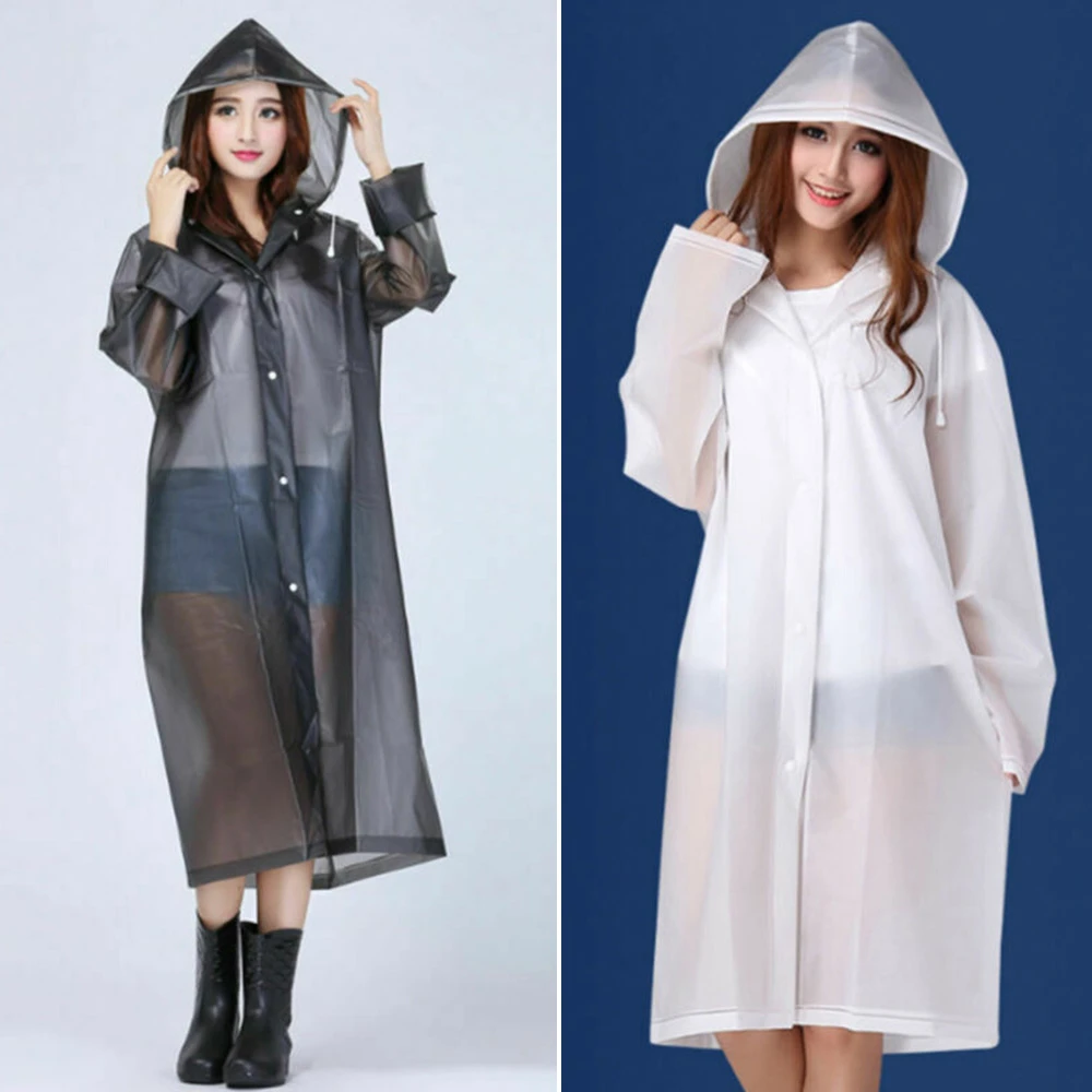 Impermeable Eva Transparente Transparente Sudadera Con Capuc Impermeable Eva Transparente Transparente Sudadera Con Capuc
