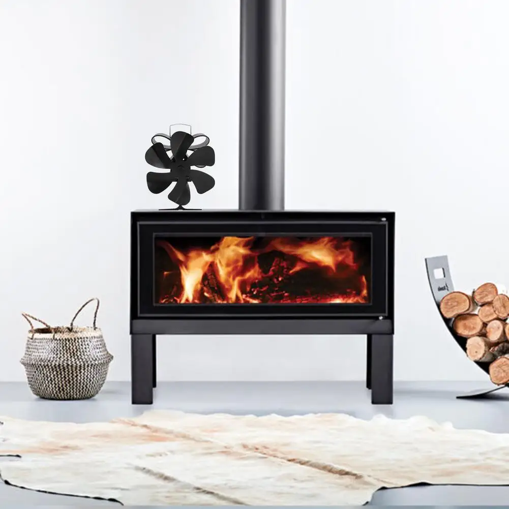 Fireplace Stove Fan Aluminium Silent Eco-friendly For Wood Log Burner Heat  Powered Efficient Circulate More Quickly Safe Device - Stoves - AliExpress