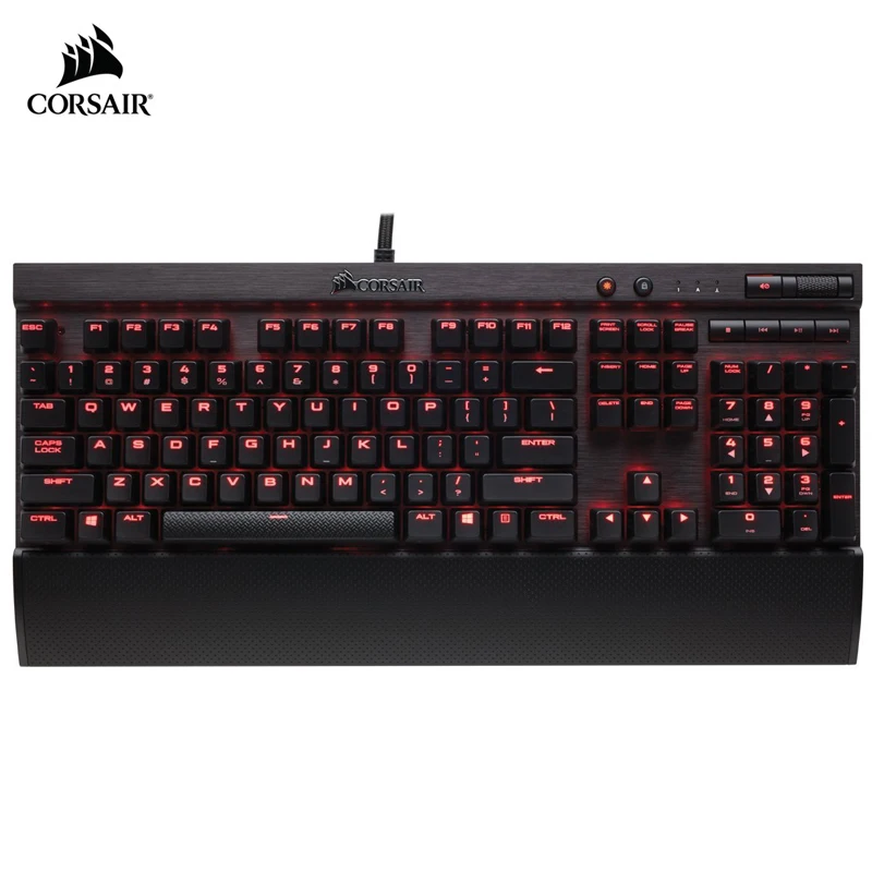 Механическая игровая клавиатура CORSAIR K70 LUX MX красная с usb разъемом и