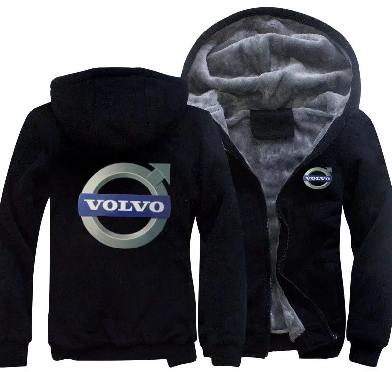 

2019 Winter Zipper Hoodies fashion Volvo Sweatshirt Clothes man Women Thicken Hoodies Jacket Winter Zipper Coat Clothing