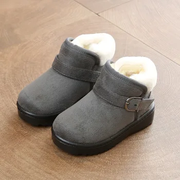 

2020 Winter New Toddler Girl Boots Plus Velvet Warm Children's Snow Boots Baby Boys and Girls Shoes Non-slip Kids Ankle Boots