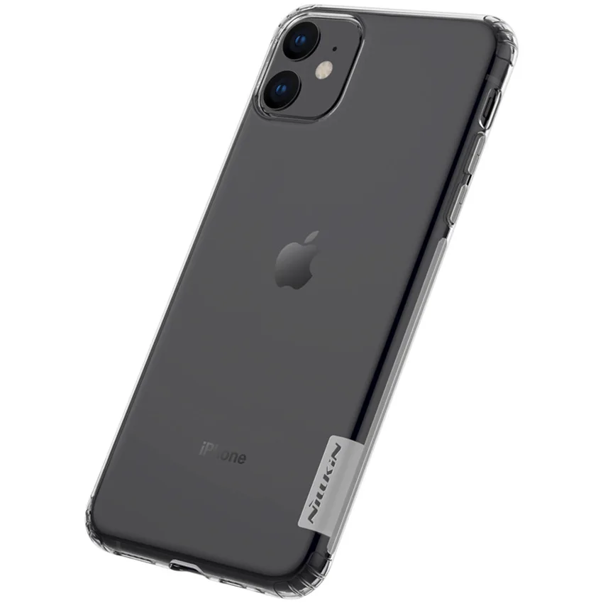Прозрачный Для iPhone 11 чехол NILLKIN природа ультра тонкий пластиковый чехол для iPhone 11 встроенные Чехлы мягкие из кожи TPU чехол для iPhone 11 6,1'' - Цвет: Прозрачный