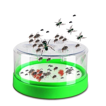 

Reusable Clear Green Fly Catcher Flies Killer Attractants Included Bait Fly Trap
