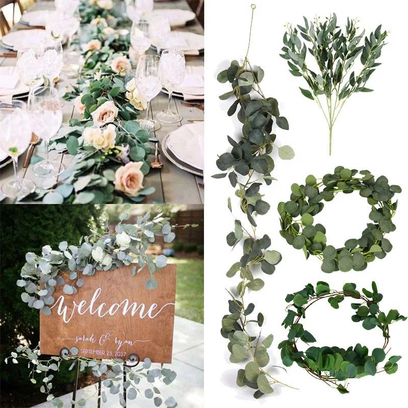Wedding Decoration Tropical Artificial Plants Eucalyptus Garland Willow Leaves Hawaiian Garden Home Decor Fake Vines Rattan leaf Wedding Decoration Tropical Artificial Plants Eucalyptus Garland Willow Leaves Hawaiian Garden Home Decor Fake Vines Rattan leaf