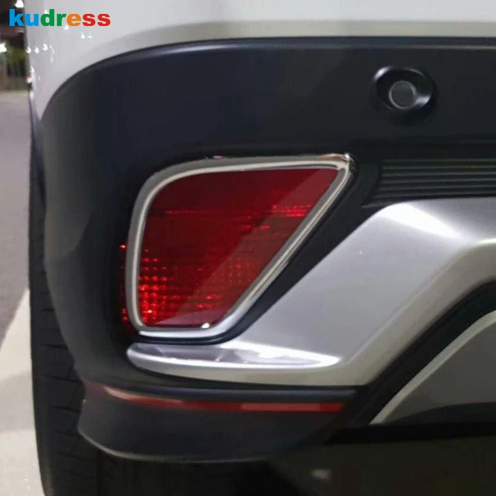 Для Mitsubishi Eclipse Cross 2017 2020 хромированная наружная задняя противотуманная фара для