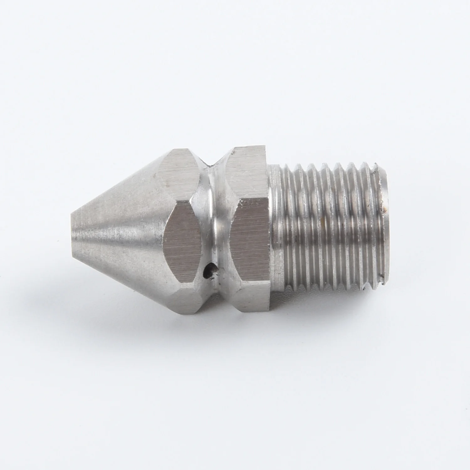 1//4 In Pressure Washer Drain Sewer Cleaning Pipe Jetter Water Spray Nozzle 4 Jet