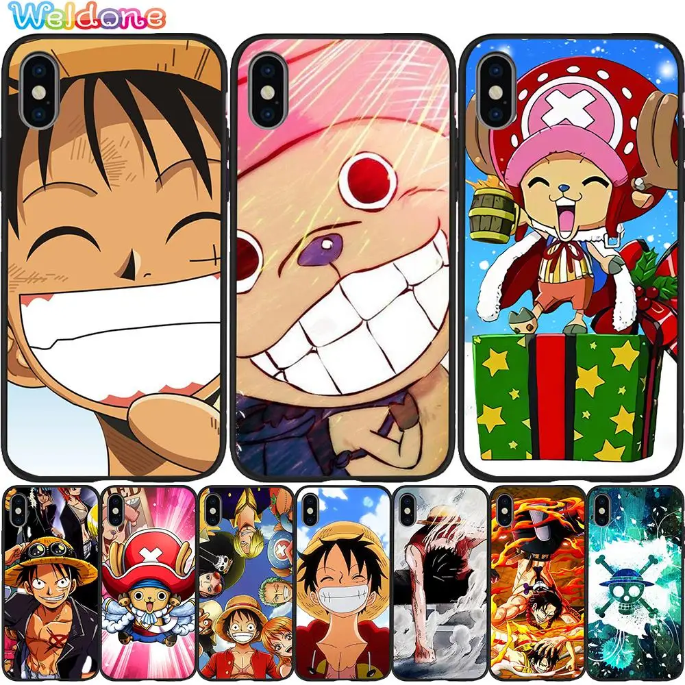 Милый цельный Чоппер D. Черный телефонный чехол Luffy для iPhone 11 Pro Max XS XR X 8 7 6S Plus