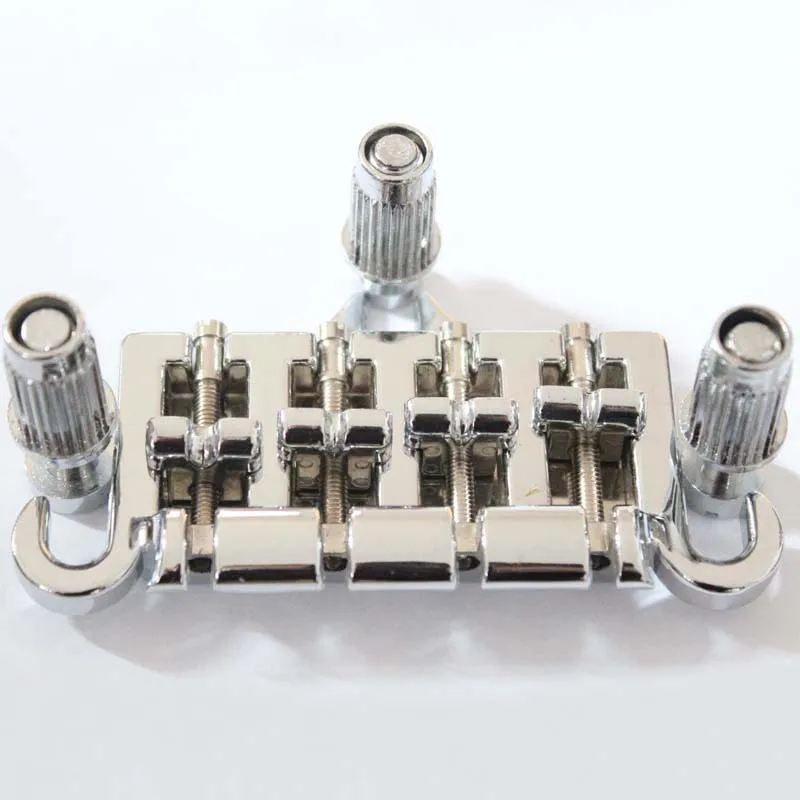 3 Point 4 String Bass Bridge Tailpiece Chrome For GBS EP Guitar Parts | Спорт и развлечения