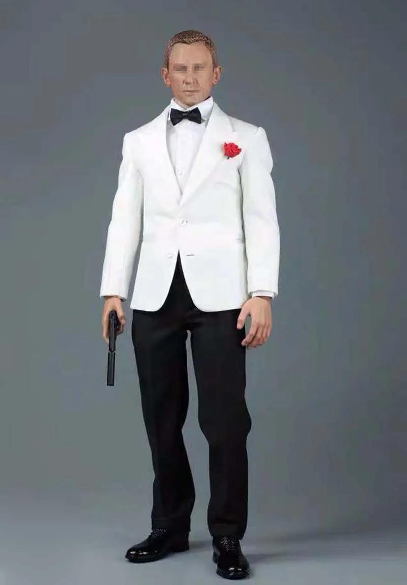 1/6 весы Джеймс Бонд 007 мужской костюм комплект одежды королевские агенты с курткой Брюки рубашка ремень обувь A014 для 12 дюймов Фигурки игрушки