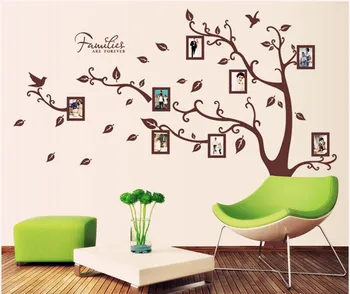 

2PC/set Photo Frame Poster Tree Plant Wall Sticker Home Decor WallPaper Bedroom Children DIY For Wall Poster Home Decoration