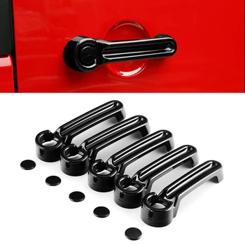 

100% Brand New Exterior Door Handle & Tailgate Cover Trim For JEEP Wrangler JK 07-17 Black 4Dr