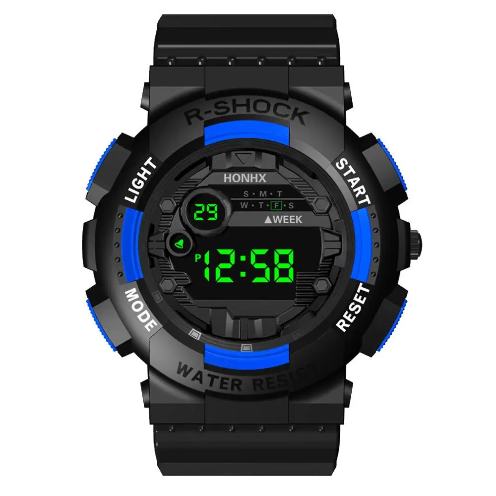 Honhx роскошный для мужчин s цифровой светодиодный часы Дата Спорт Мужчины Открытый электронные часы цифровые часы мужские водостойкие#4S26