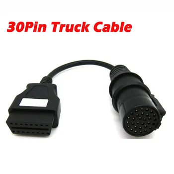 

30Pin Truck Cable Adapter for Iveco Diesel Vehicles OBD Connector Extension Transfer for TCS 30 Pin OBD2 Female 16Pin Scanner