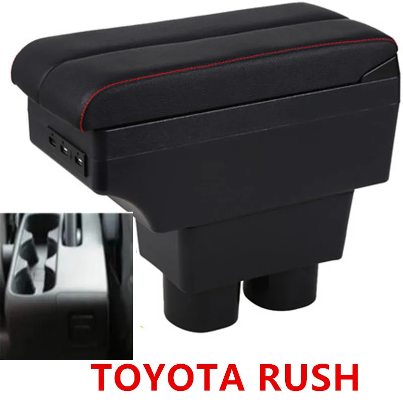 

for TOYOTA RUSH ARMREST armrest box USB Charging heighten Double layer