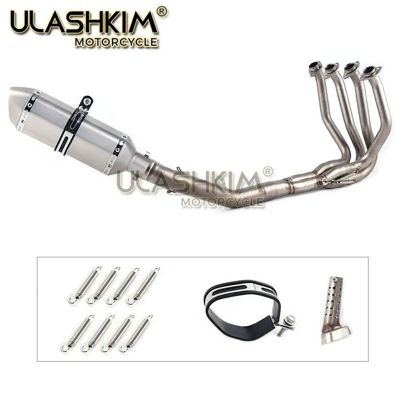 Мотоцикл Полная система глушитель Модифицированная средняя звеньевая труба без
