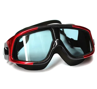 COPOZZ очки для плавания удобные силиконовые большие очки для плавания противотуманные УФ мужские и женские маски для плавания водонепроницаемые - Цвет: YJ03-6