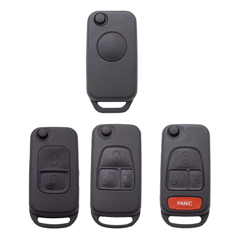 Flip Folding Remote Key Shell Case For Mercedes Benz W168 W124 W202 W203 A C E ML CL S SL SEL SLK E113 AMG S500 With Uncut Blade