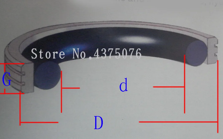 OD = 40/42/45/48/50/52/55/60 мм GNS BNS OED уплотнение стержня PTFE с NBR уплотнительное кольцо поршневое кольцо глид роторный компактный заменить TG4 M16 OQ YRB