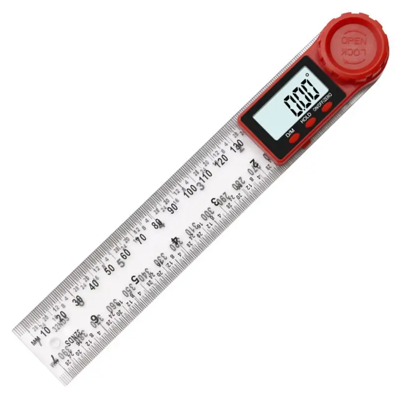 

300mm/200mm Digital Angle Ruler Inclinometer Goniometer Protractor Angle Measuring Tool