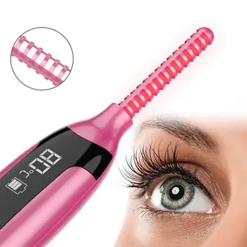 

Portable curling eyelash curler rechargeable makeup eyelashes lasting natural electric heating ladies professional beauty tools