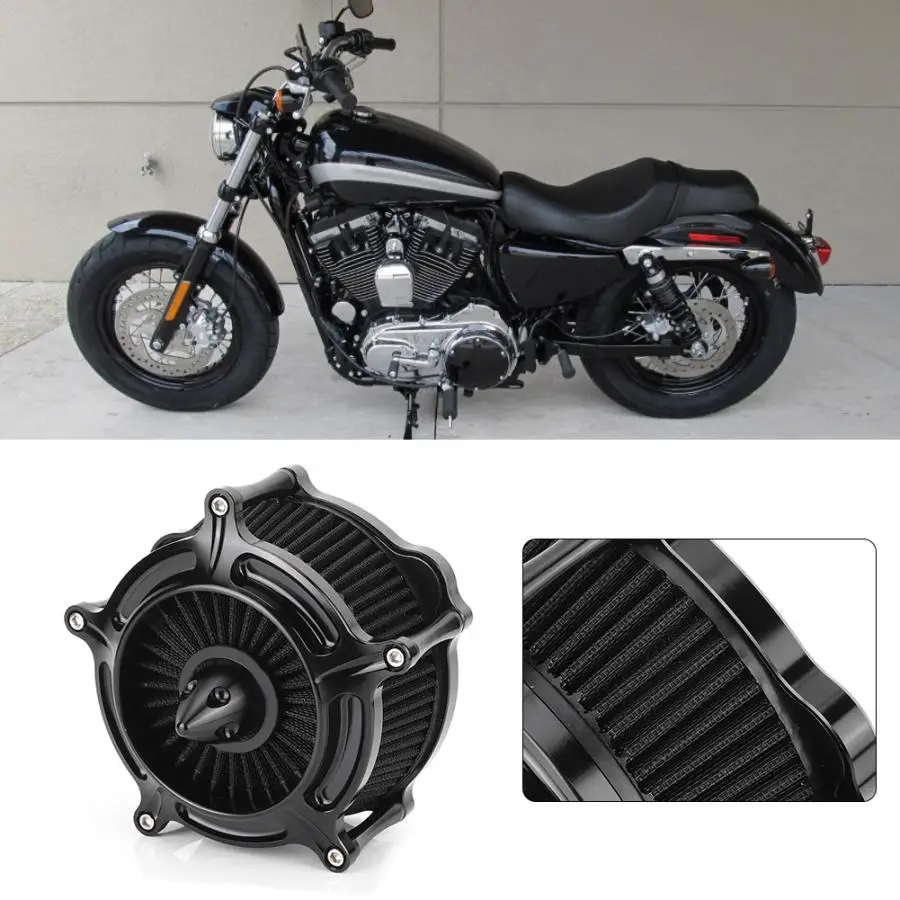 Мотоцикл черный воздушный фильтр замена аксессуары Подходит для XL1200C 1200 на заказ 1996- модификация мотоцикла